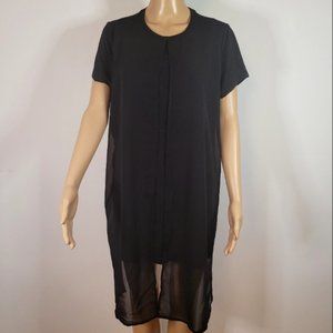 Willow & Thread Black summer Striped Dress, Size XL